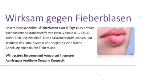 Fieberblasen akut 5-Tageskur